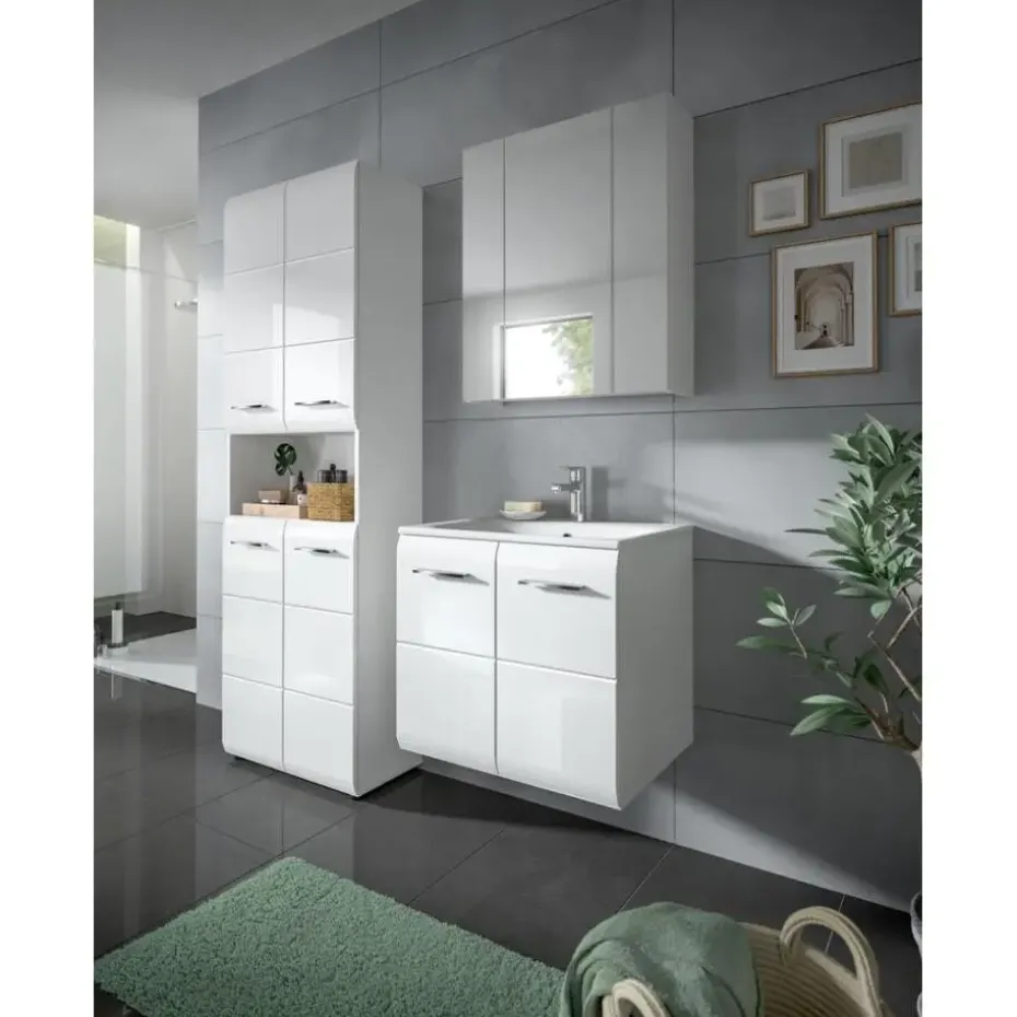 Hioshop Ice badkamer I61 wit hoogglans- wit