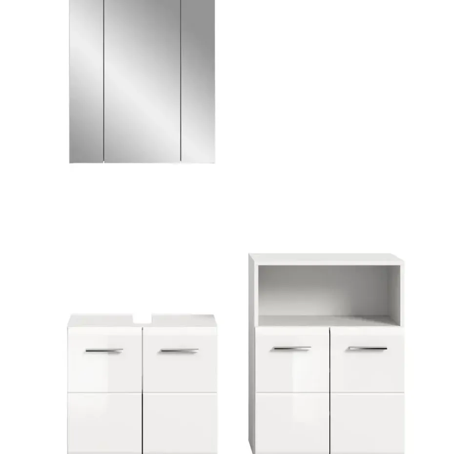 Hioshop Ice badkamer I66 wit hoogglans- wit