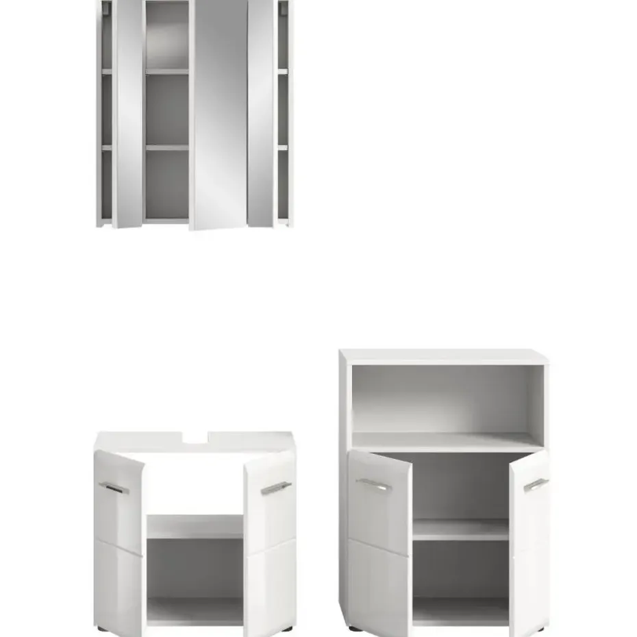 Hioshop Ice badkamer I66 wit hoogglans- wit