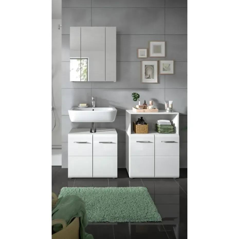 Hioshop Ice badkamer I66 wit hoogglans- wit