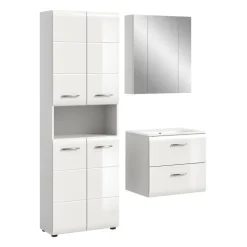 Hioshop Ice badkamer I55 wit hoogglans- wit