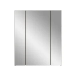 Hioshop Ice spiegelkast zwart mat- eiken decor
