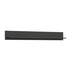 Hioshop Linea wandkast wandplank 1 plank mat grijs