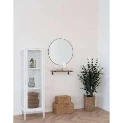 Hioshop Luxor Wandplank natuur- zwart
