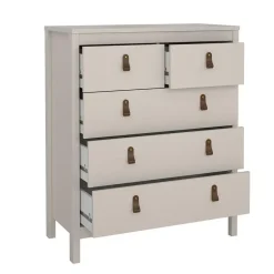 Hioshop Madrid ladekast 5 lades cashmere