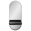 Hioshop Maria spiegel 1 plank zwart