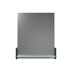 Hioshop Matix spiegel bad met plank blauw- grijs