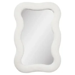 Hioshop Mia spiegel teddyframe wit