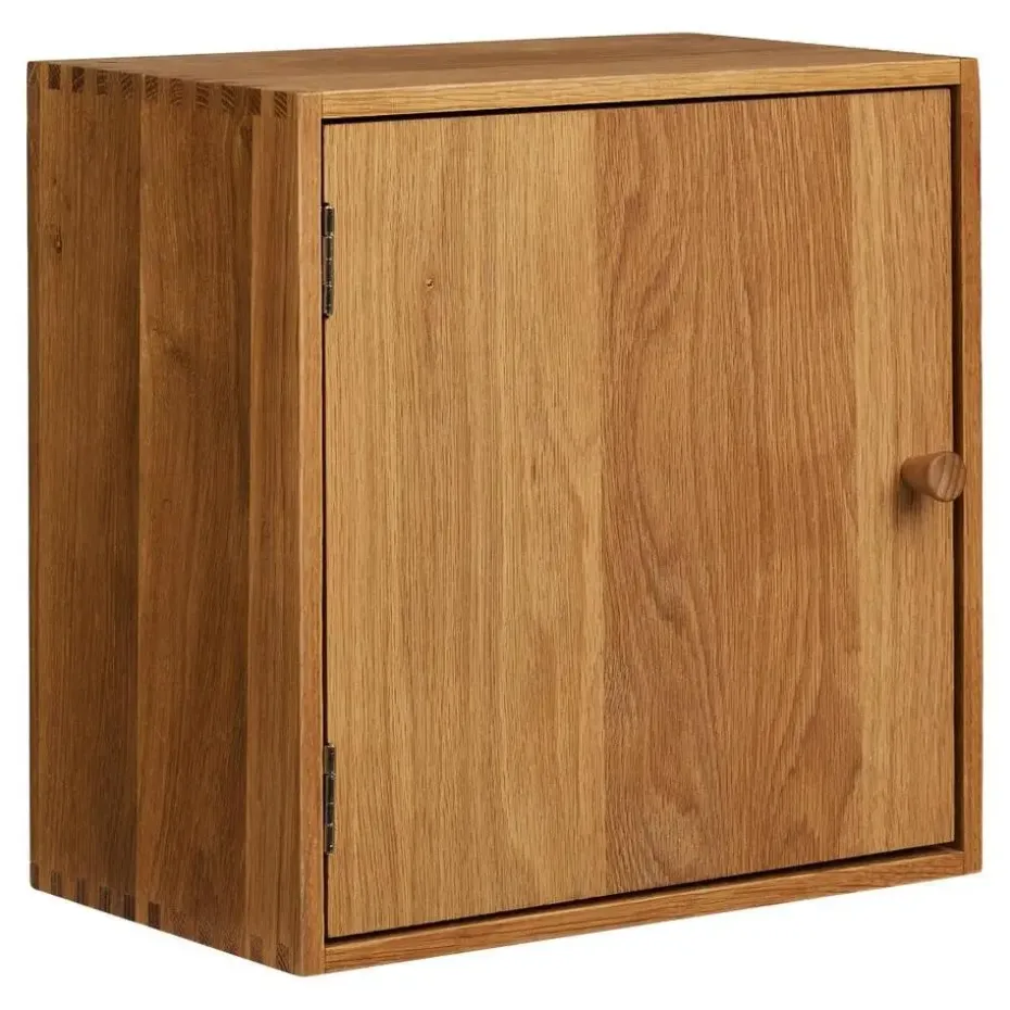 Hioshop Mina wandkast 1 deur eiken