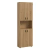 Hioshop Mone kolomkast 4 deuren- 1 plank eiken decor