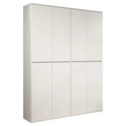 Hioshop Nevada kledingkast 8 deuren wit