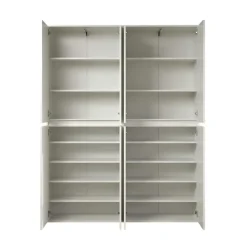 Hioshop Nevada kledingkast 8 deuren wit