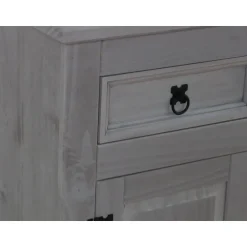 Hioshop New Mexico dressoir 132 cm breed grijs