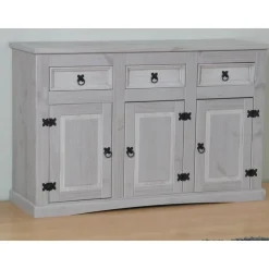 Hioshop New Mexico dressoir 132 cm breed grijs