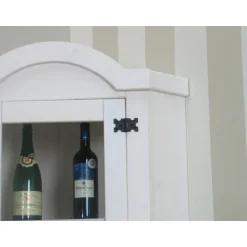 Hioshop New Mexico hoekkast vitrine wit grenen