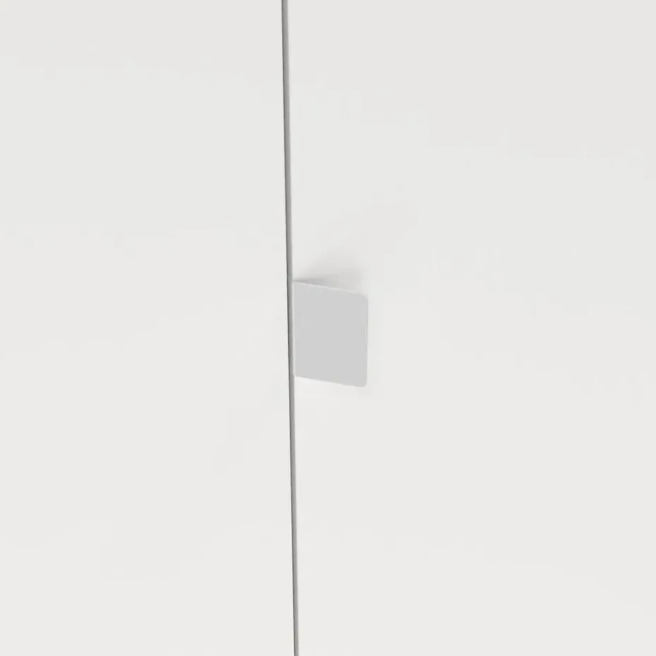 Hioshop Next kledingkast 4 deuren 2 lades 197x200cm wit