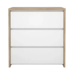 Hioshop Next ladekast 3 lades hoogglans wit