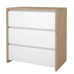 Hioshop Next ladekast 3 lades hoogglans wit