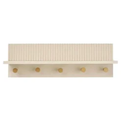 Hioshop Nika kapstok 5 haken beige