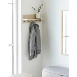 Hioshop Nika kapstok 5 haken beige