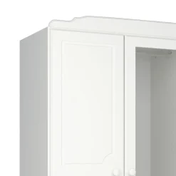 Hioshop Nilon kledingkast 3 deuren 5 laden wit