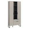 Hioshop Noida dressoir 2 deuren- 1 vouwdeur- 1 lade- 4 planken kasjmier decor