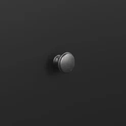 Hioshop North kommode 6 laden zwart mat