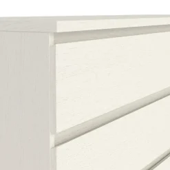 Hioshop Noulan commode 6 lades witte essenhout decor