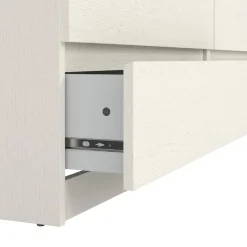 Hioshop Noulan commode 6 lades witte essenhout decor