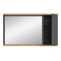 Hioshop Nuaro spiegelkast 1 deur grijs