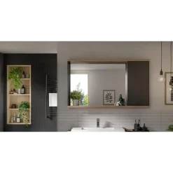 Hioshop Nuaro spiegelkast 1 deur grijs