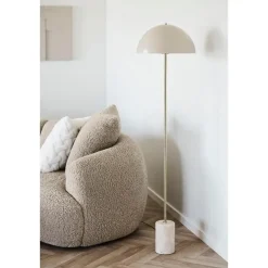 Hioshop Olea vloerlamp beige