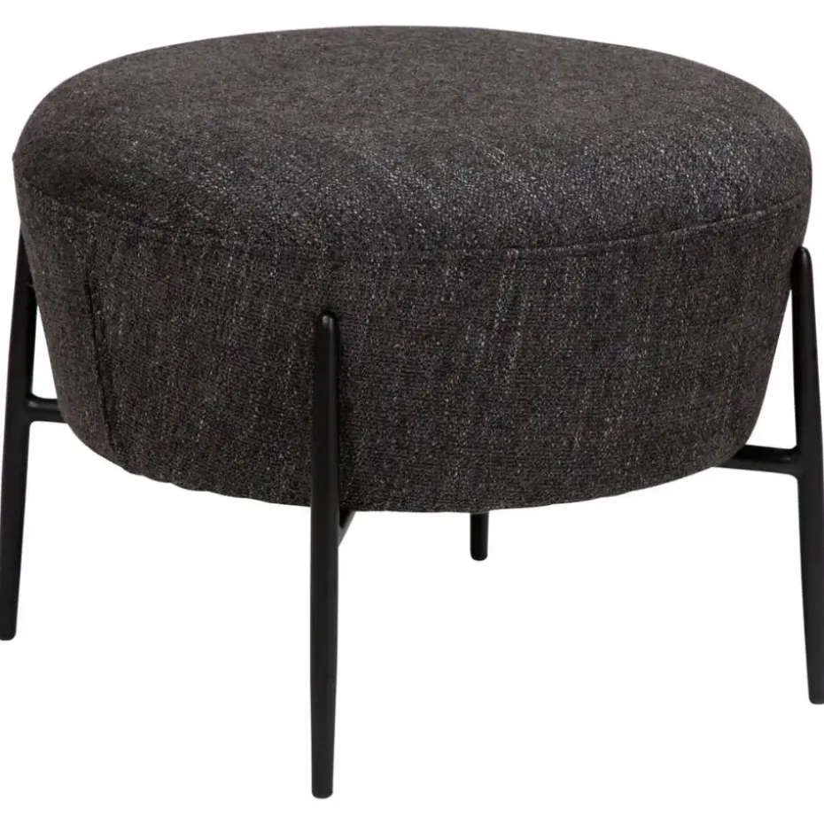 Hioshop Orbit Dan-Form poef bouclé zwart