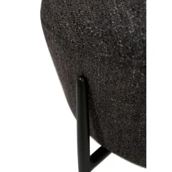 Hioshop Orbit Dan-Form poef bouclé zwart