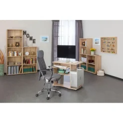 Hioshop Parim wandkast 5 ruimtes Sonoma eiken decor