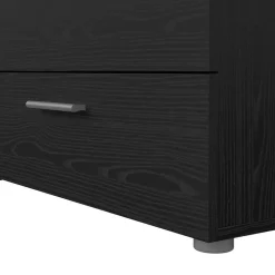 Hioshop Pepe kommode 8 lades zwarte structuur