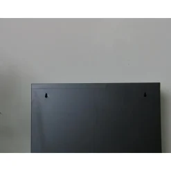 Hioshop Pisa schoenenkast zwart metaal met 3 vakken