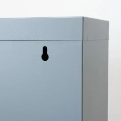 Hioshop Pisa schoenenkast grijs metaal met 5 vakken