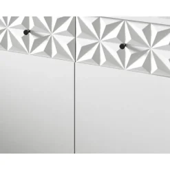 Hioshop Prisma wastafel 2 deuren wit