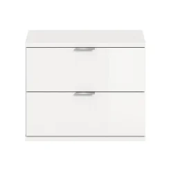 Hioshop ProjektX schoenenkast 2 laden wit hoogglans