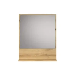 Hioshop PureBliss spiegel bad 60cm met plank eik decor