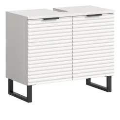 Hioshop Riff wastafel 2 deuren wit