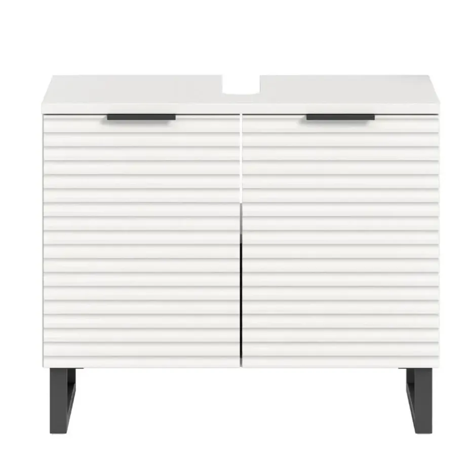 Hioshop Riff wastafel 2 deuren wit