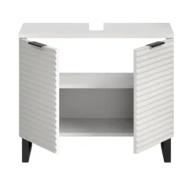 Hioshop Riff wastafel 2 deuren wit