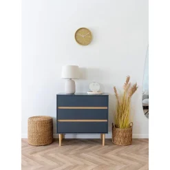 Hioshop Rivera poef Ø40cm natuur