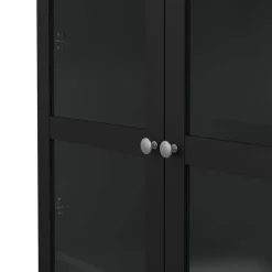 Hioshop Roma vitrinekast 2 deuren matzwart