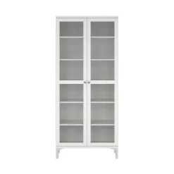 Hioshop Roma vitrinekast 2 deuren wit