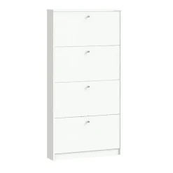 Hioshop Schoenenkast wit mat 75x148x17 cm Escape