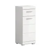 Hioshop Scout badkamerkast 1 deur- 1 lade wit hoogglans- wit