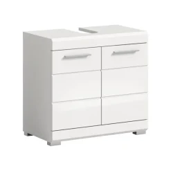 Hioshop Scout wastafel 2 deuren- 2 lades wit hoogglans- wit